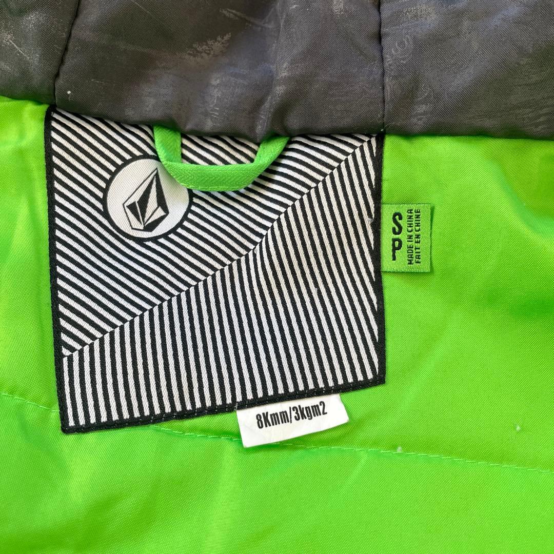 ボルコム 子ども用ジャケット ライトグリーン/ブラック130