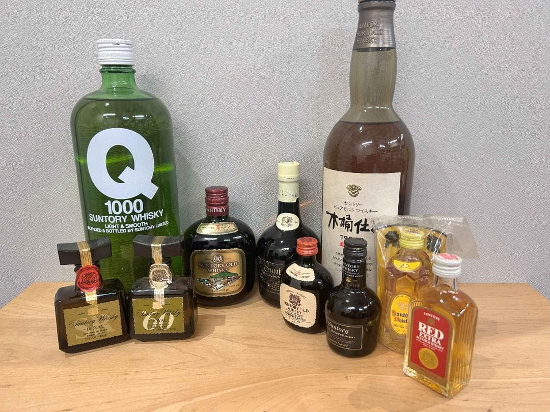 サントリー Q 1000、木桶ピュアモルト、他ミニボトル