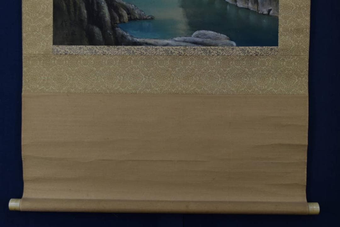 禮之/瀞峡/山水図/横物/掛軸/名家伝来/AA-68