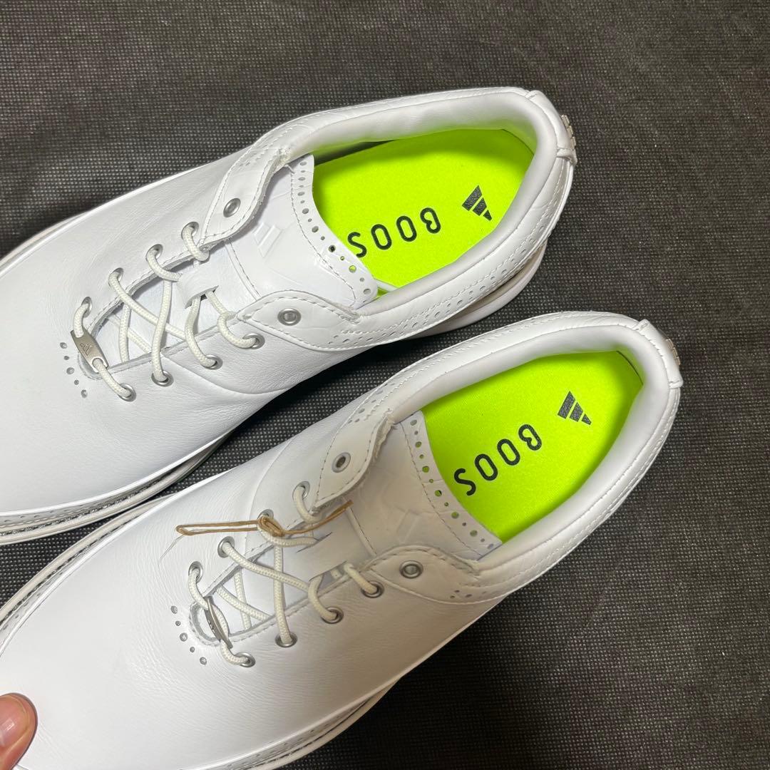 25.5cm adidas Golf MC80 ゴルフシューズ ID4748 白