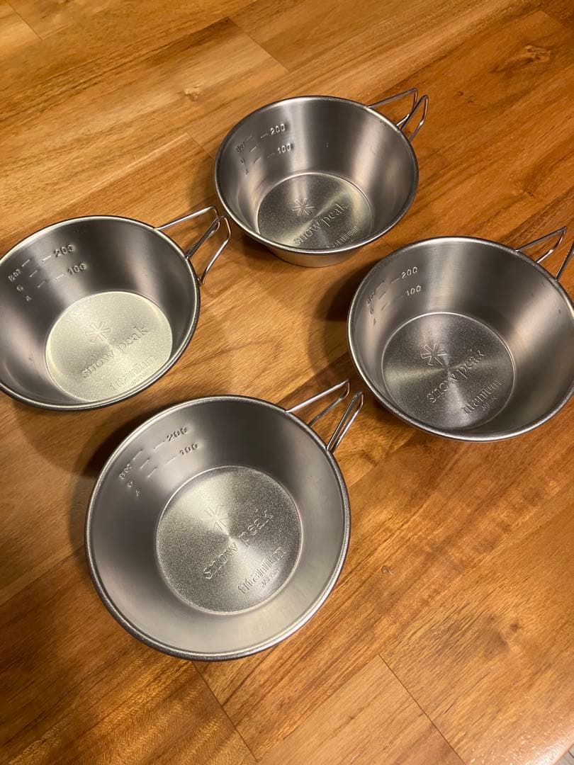 【超美品】スノーピーク（チタンマグ300/シェラカップ/テーブルウェアボウルL）