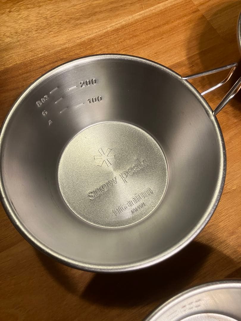 【超美品】スノーピーク（チタンマグ300/シェラカップ/テーブルウェアボウルL）