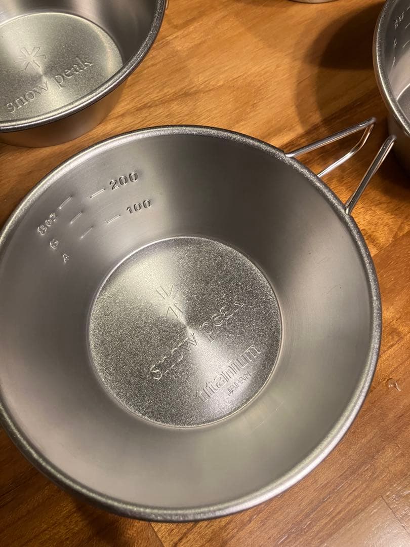 【超美品】スノーピーク（チタンマグ300/シェラカップ/テーブルウェアボウルL）