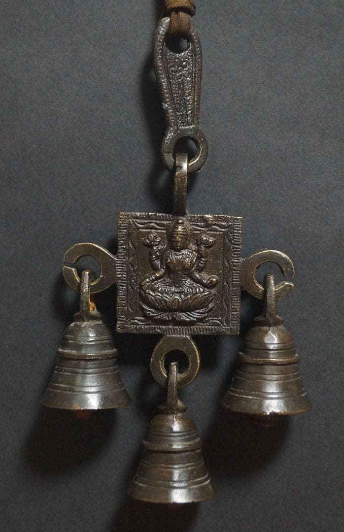 オールドチベット仏教 銅製 金工細工仏陀鈴 Dorje Vajra Bell