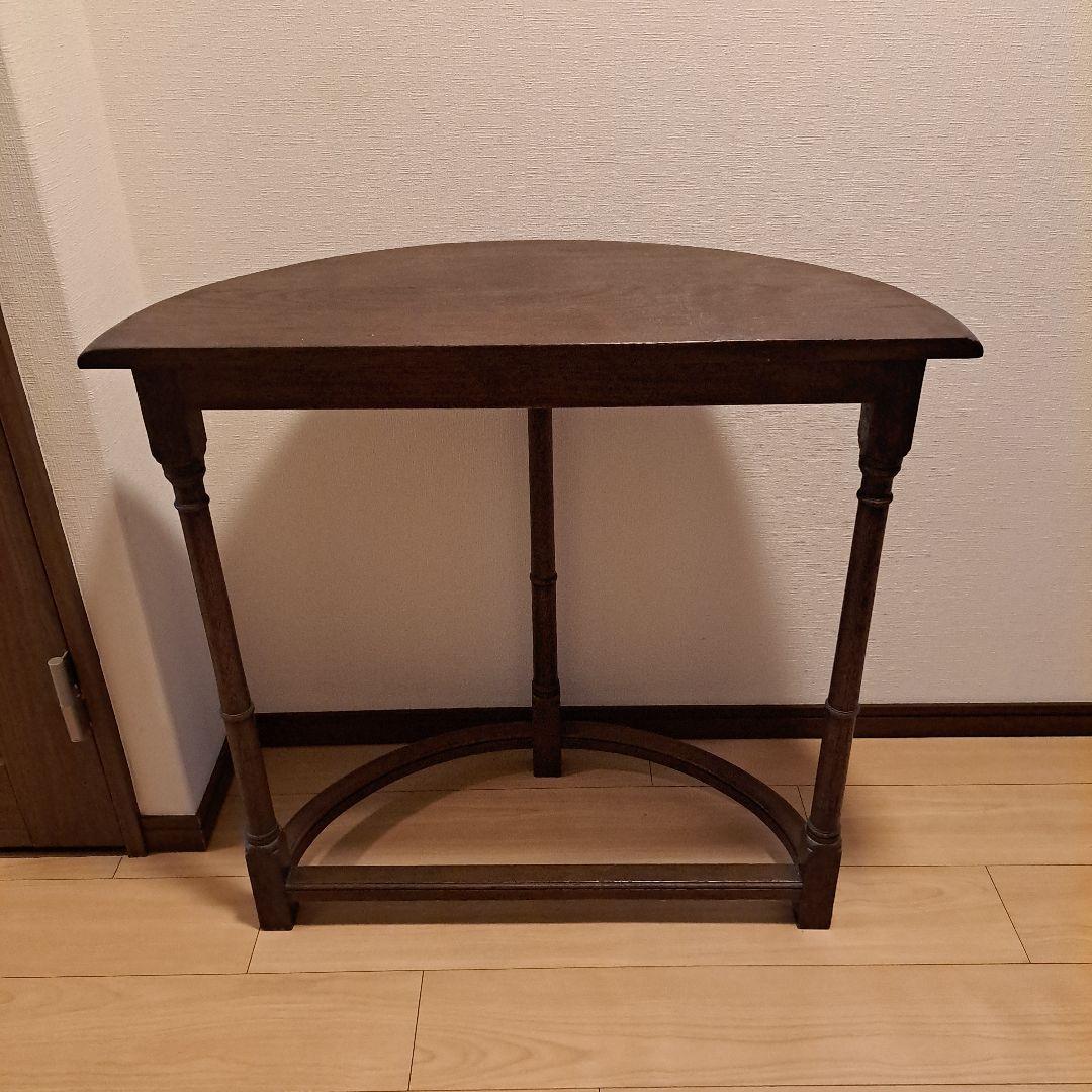 フランダースの家具やさん購入　重厚飾り棚アンティークヨーロッパ輸入家具近隣お届け