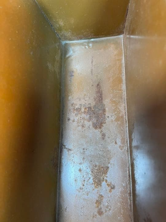 銅製アンティーク　角型アレンジ鉢