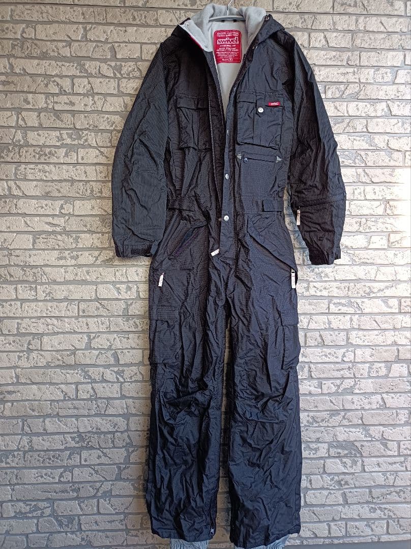 美品　スノボウェア　スキーウェア　スキー　スノボ　つなぎ　スノーボード　フード