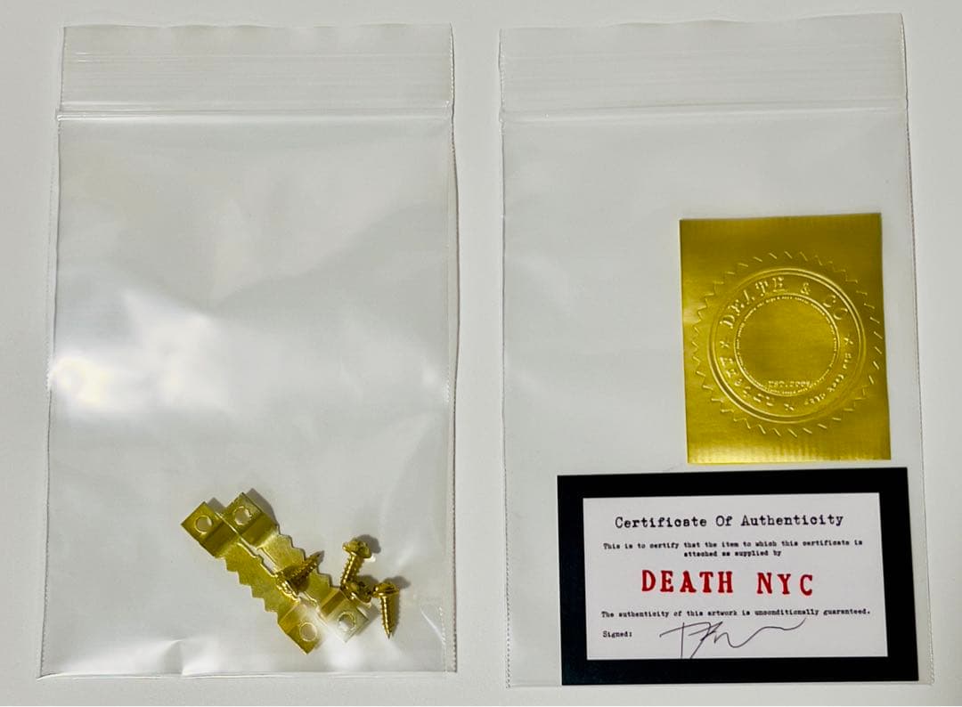 DEATH NYC キャンバスボードタイプ 【認定プレート付き 海外希少作品】