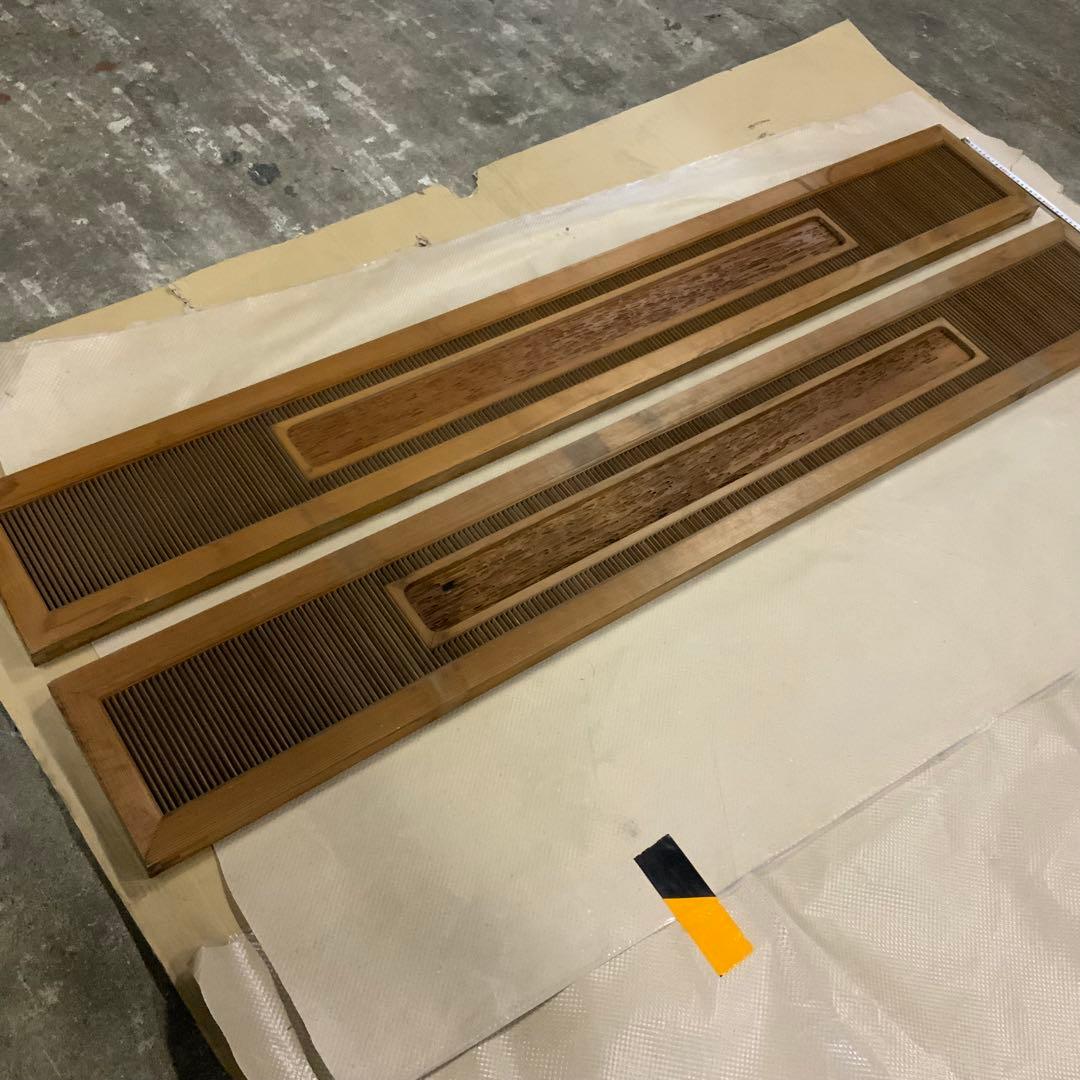 木製欄間　建具 らんま　2枚