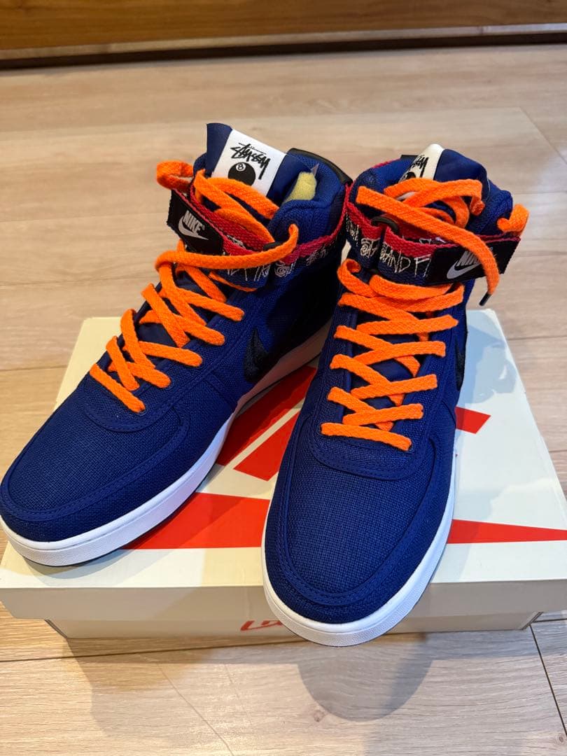 【 28.5 】STUSSY × NIKE バンダル ディープロイヤルブルー
