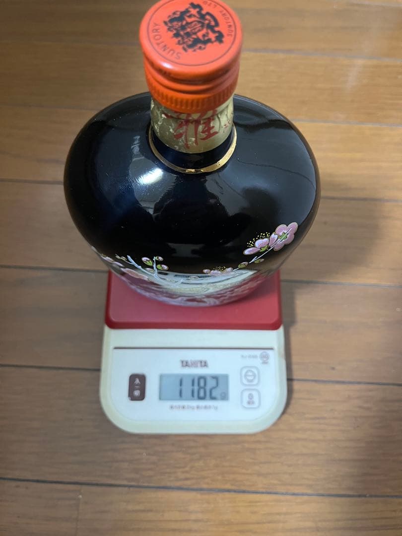 稀少品サントリー ウイスキーアートボトル 梅と鶯