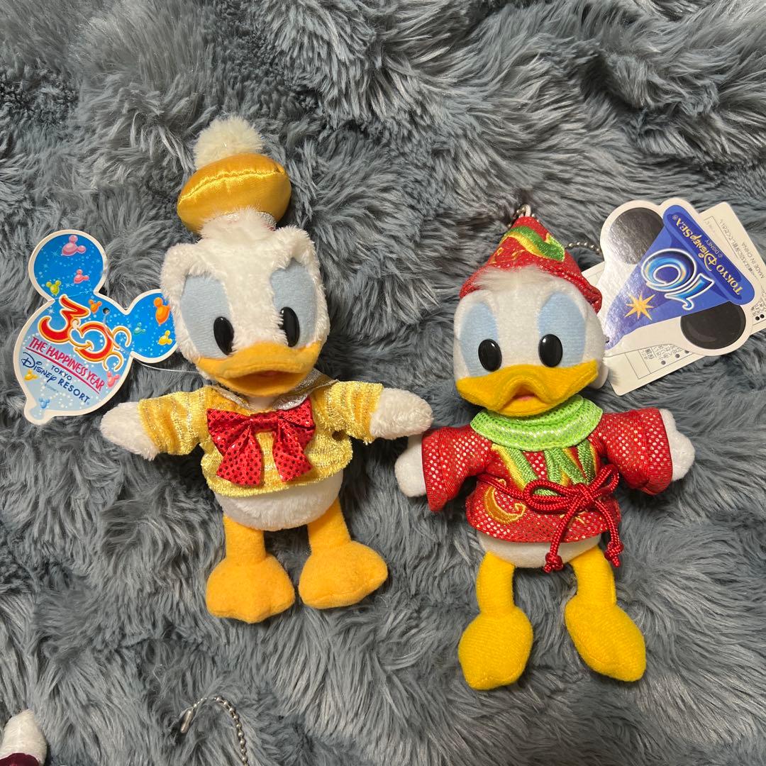 レア 廃盤 13個セット ディズニー ドナルド ぬいぐるみバッジ まとめ売り