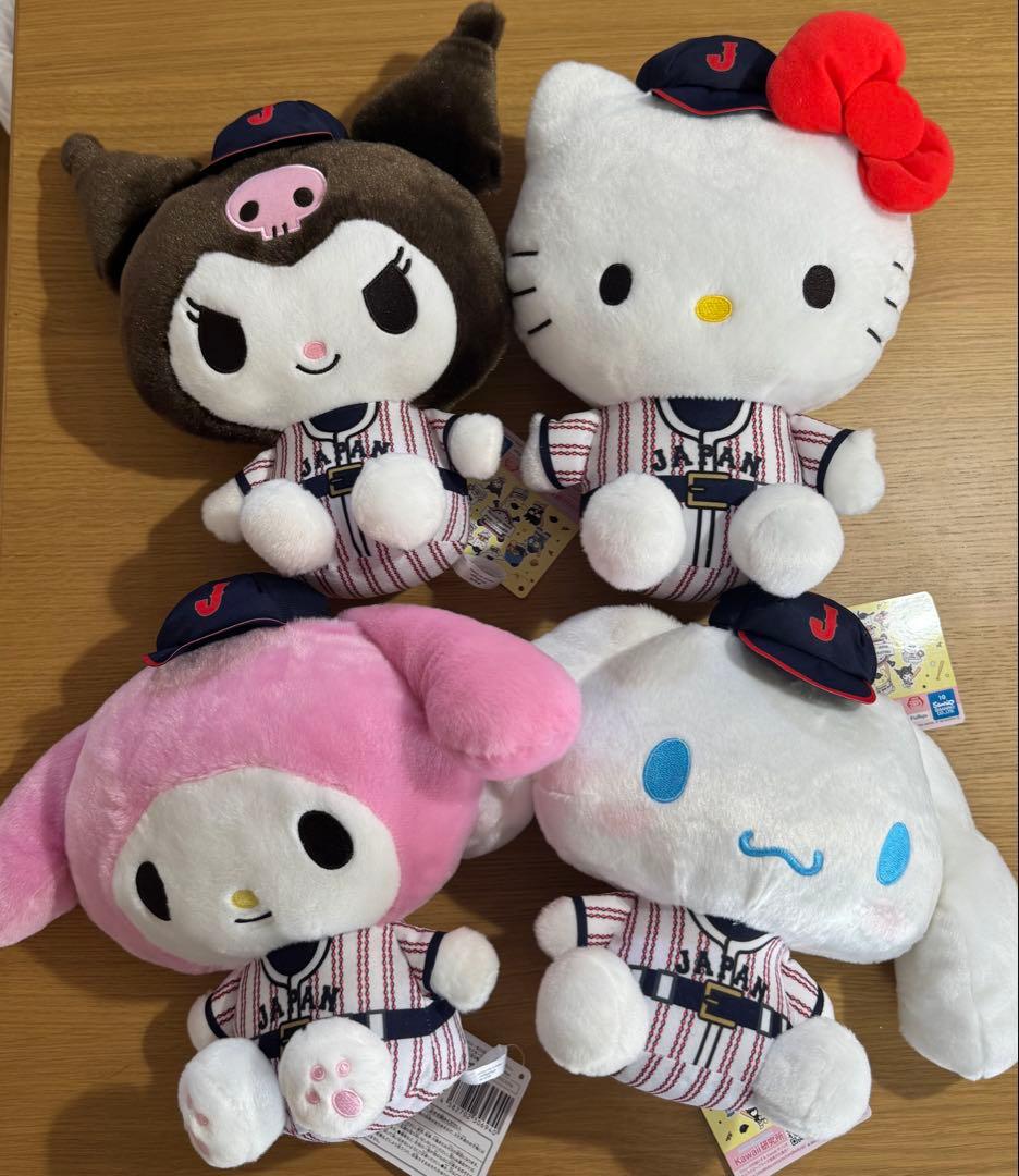 「侍ジャパン」×サンリオ ハローキティ・マイメロディ・クロミ・シナモロール