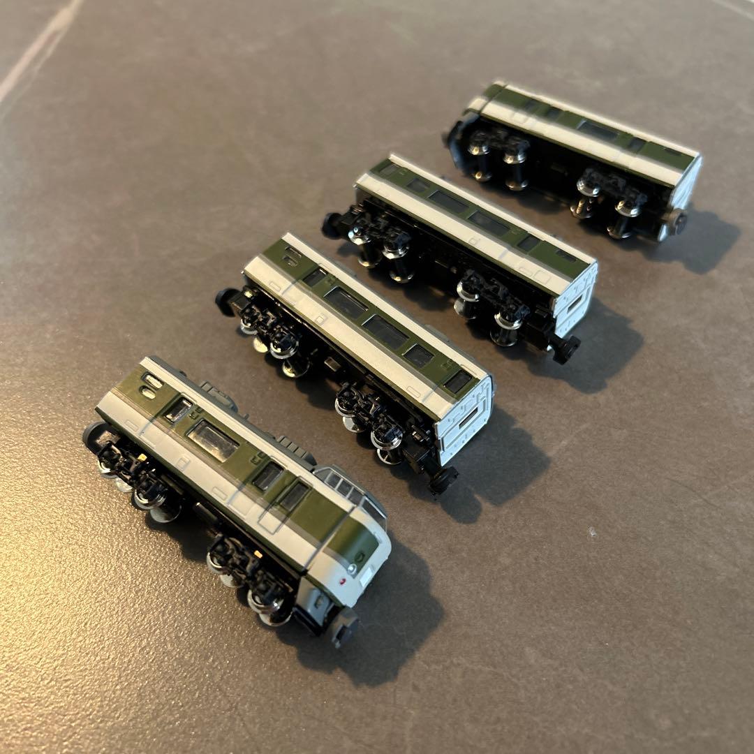 Nゲージ 4両編成 鉄道模型 緑/グレー