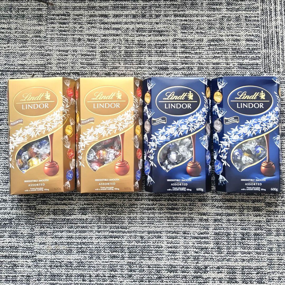 【新品未開封】リンドール ゴールド＆ダーク各２ 計４箱