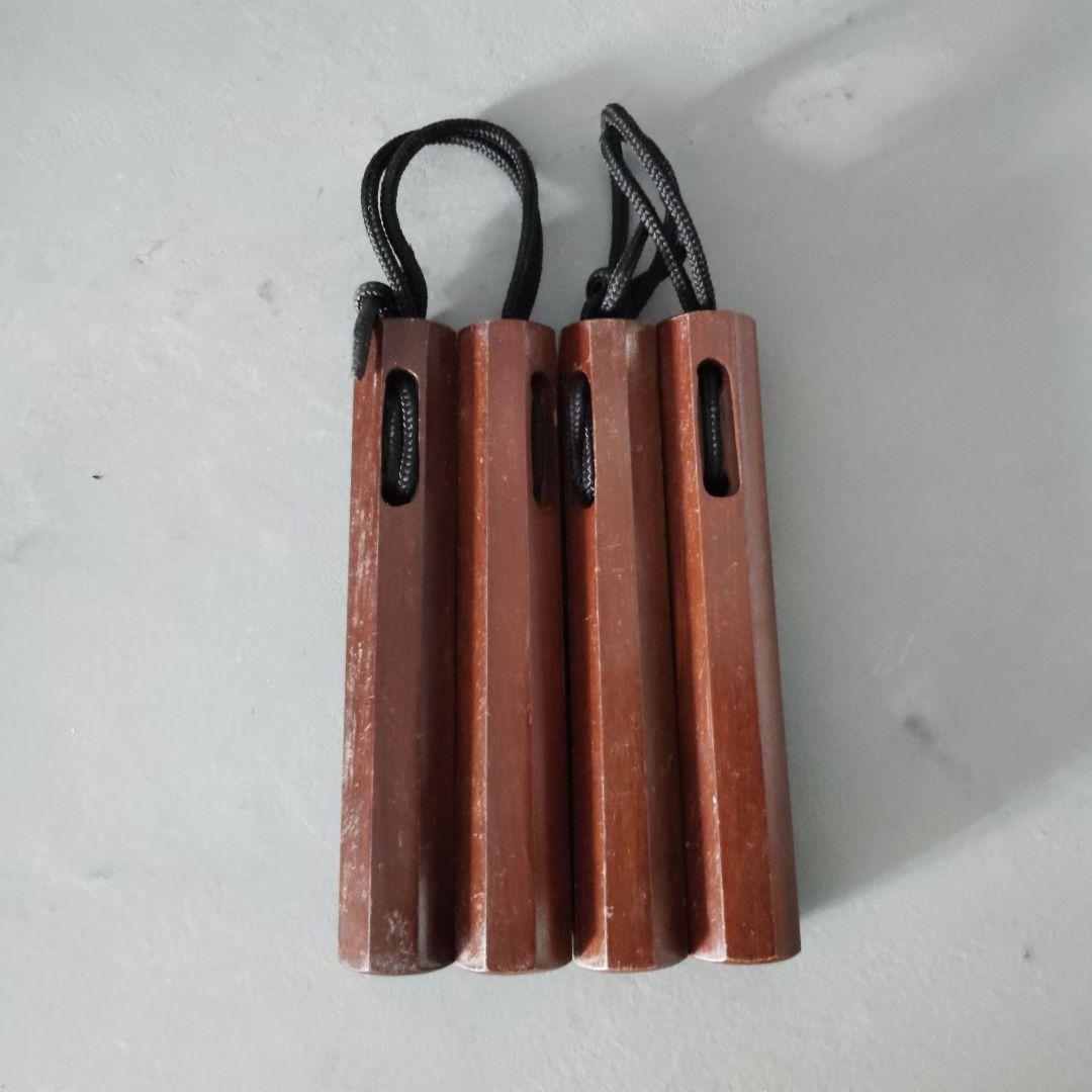 スヌケ　ヌンチャク　ペア　沖縄空手　古流武術　古武道　日本製　15cm　八角先太