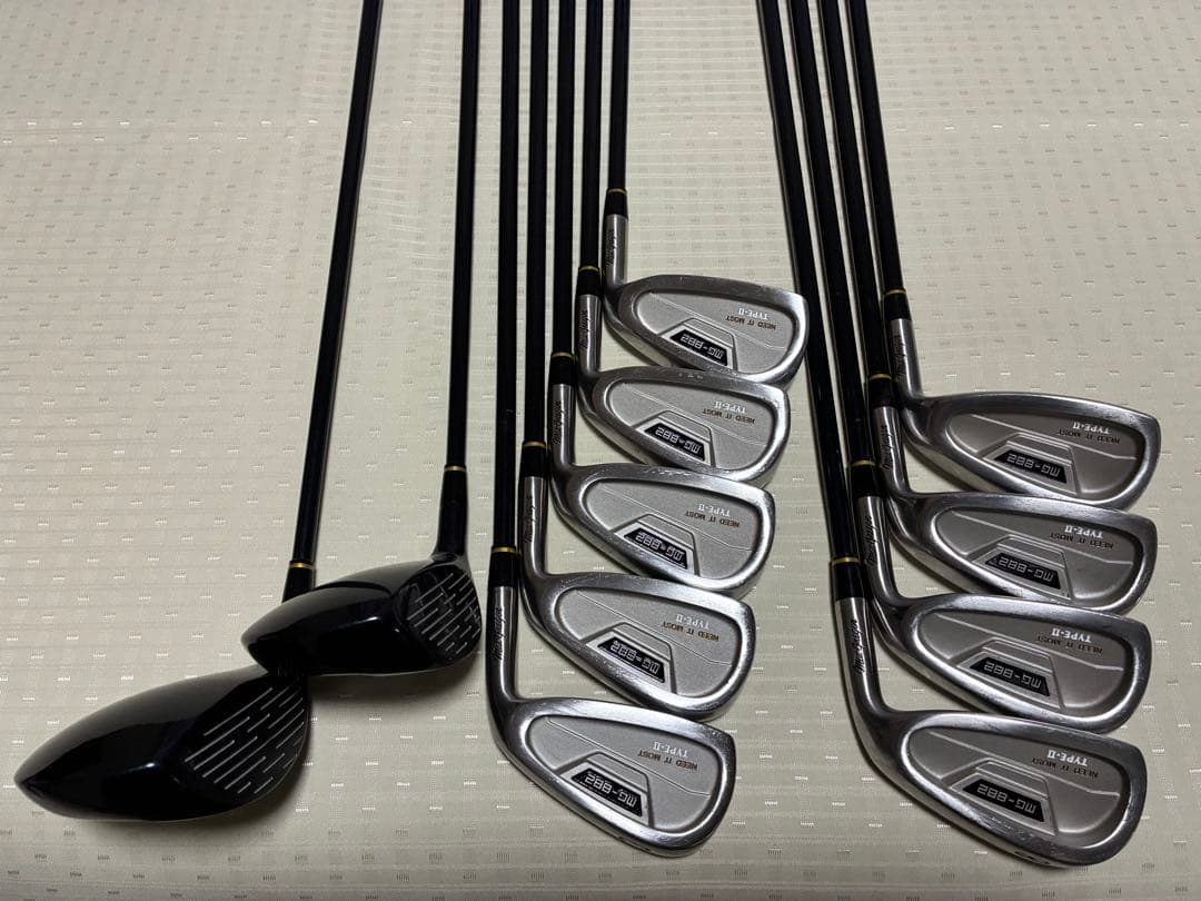 ✳️【美品中古】マクレガーゴルフセット⚫︎カーボンシャフト⚫︎3W・4W・アイアン9本