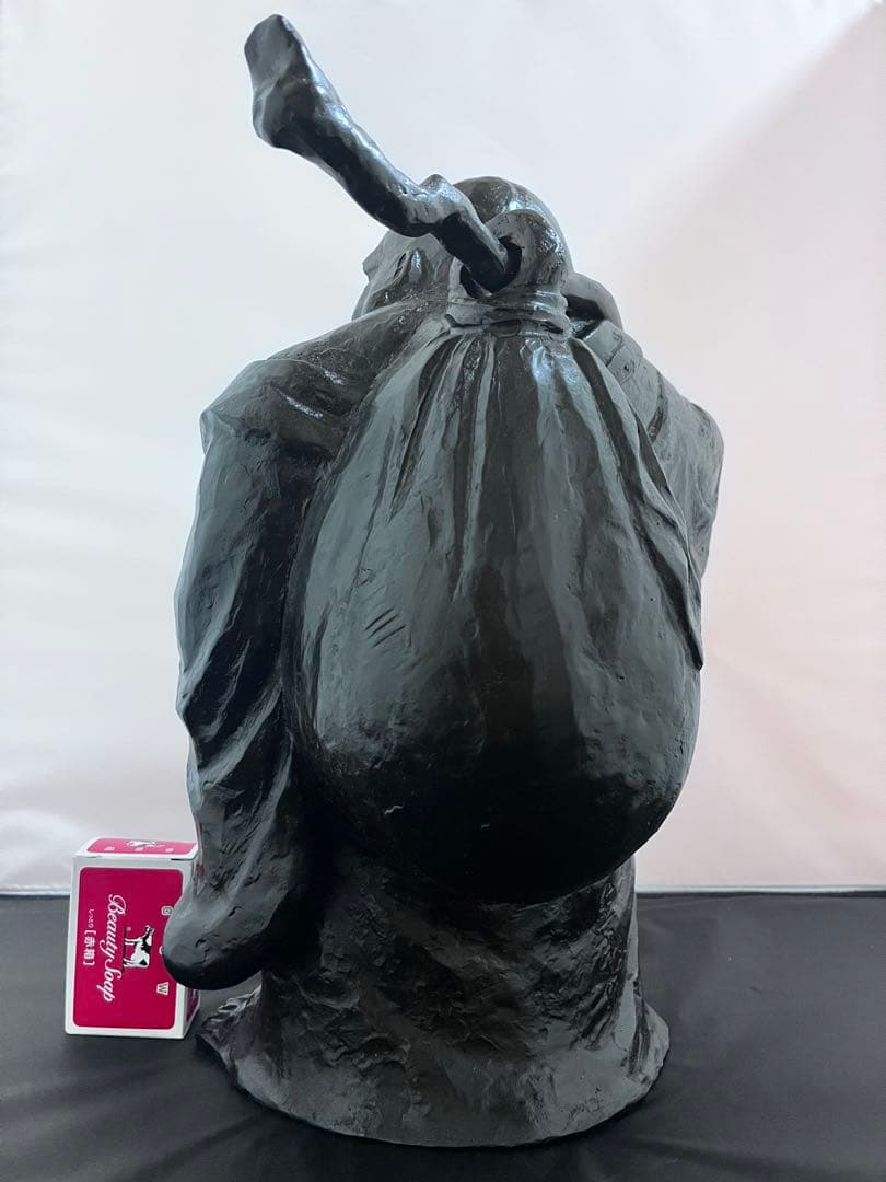 般若　純一郎　布袋尊 七福神　仏像 銅製　銅製　彫刻　置物　金運　縁起物　骨董