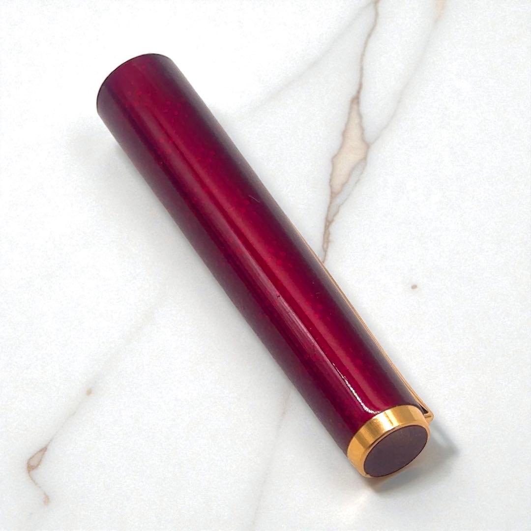 【初期型+美品】PILOT パイロット レディー 万年筆 メタリックレッド