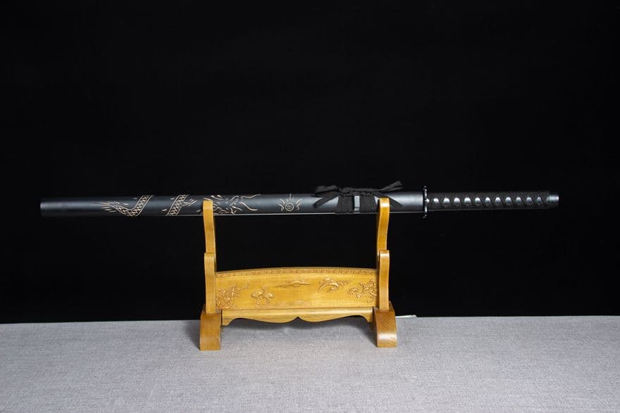 刻龍唐刀3点セット 武具　刀装具　日本刀　模造刀   居合刀