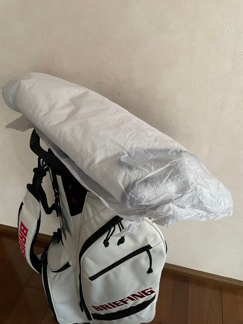 サクラサク☆BRIEFING スタンド式キャディバッグ ホワイト☆美品