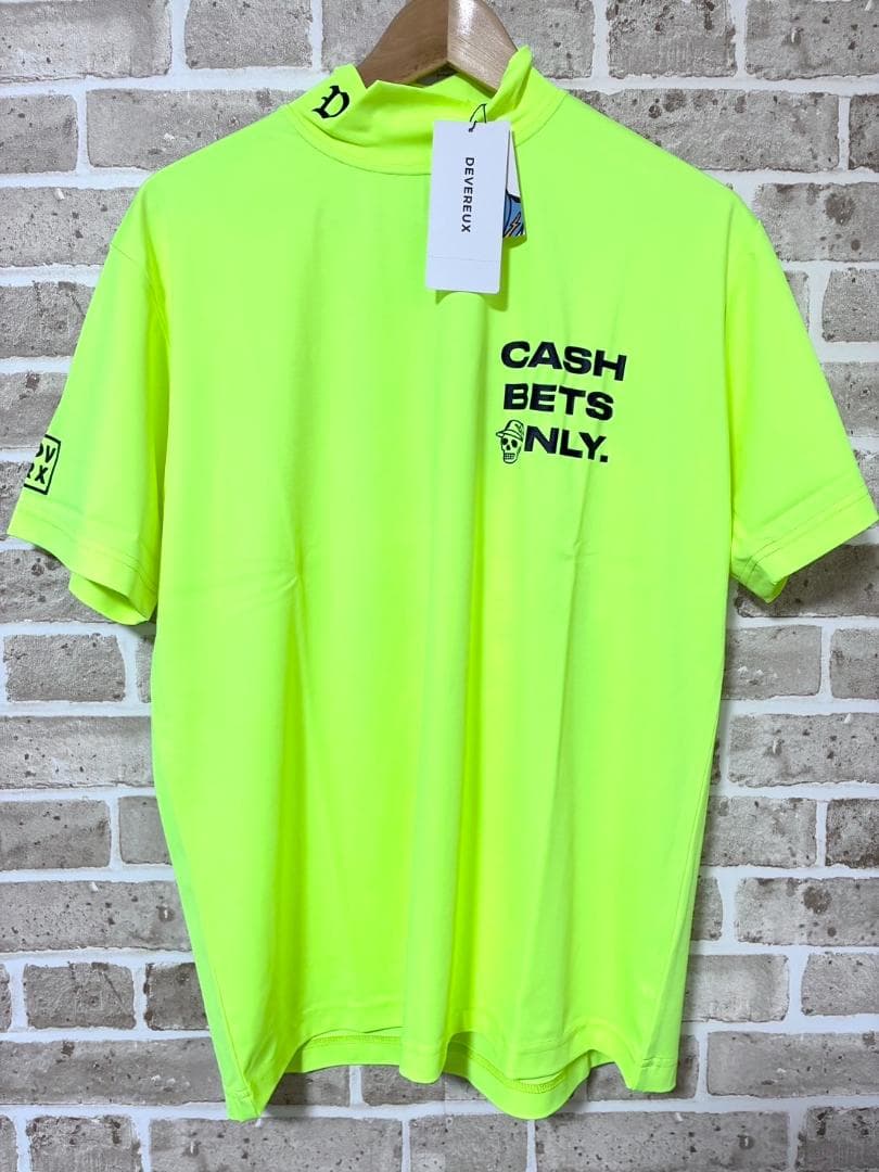 【新品】デヴァローゴルフ DEVEREUX GOLF 半袖モックネック Mサイズ