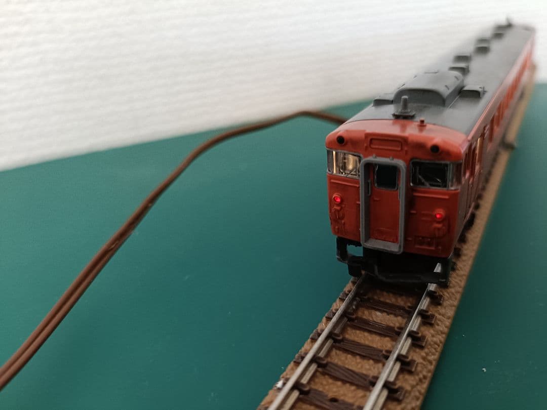 待避線レイアウト キハ40M車 パワーユニット 電動ポイント 駅舎付　フルセット