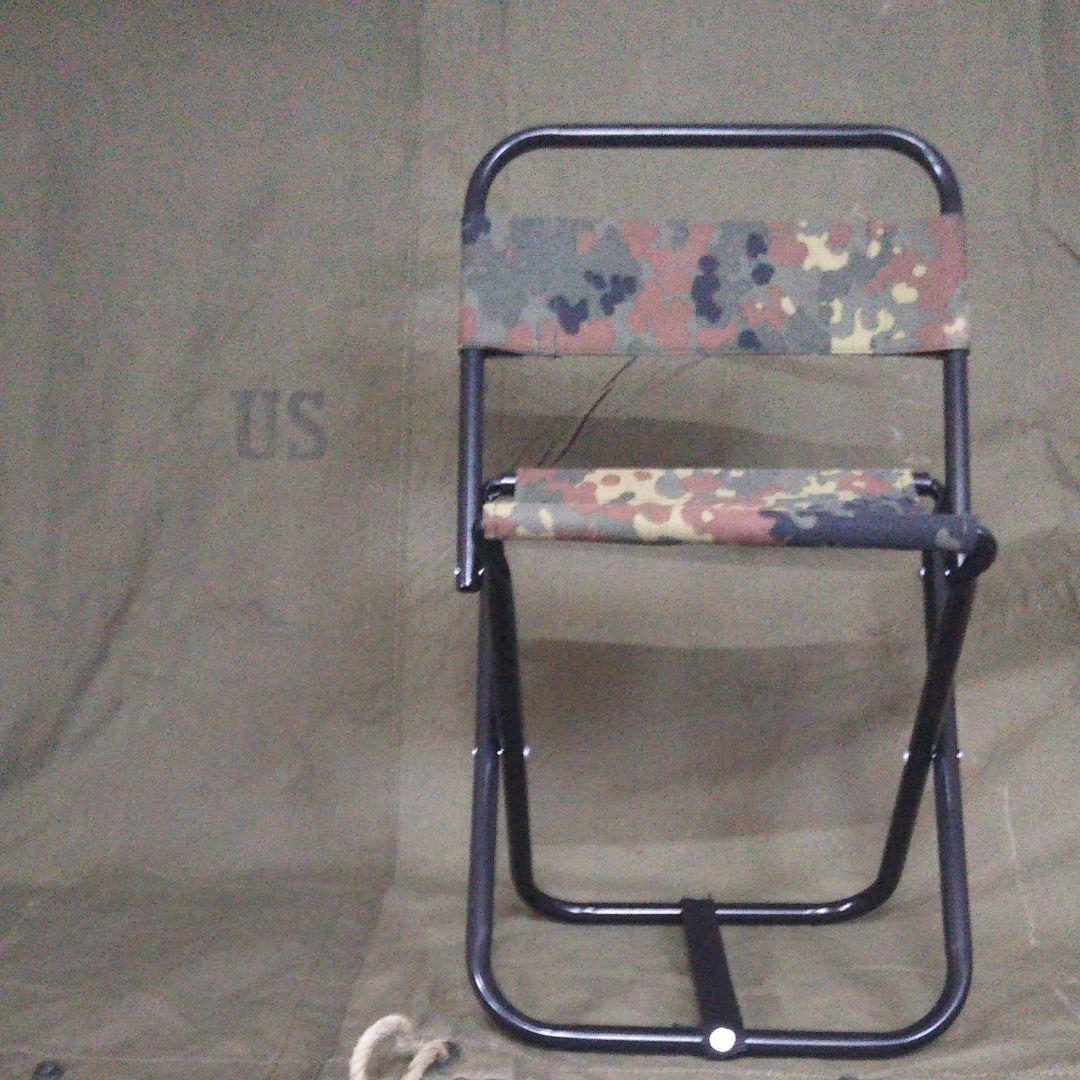 ドイツ軍　パップテント　リメイク チェアリング　2脚セット　イス　ミリタリー