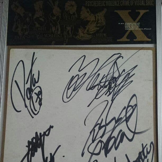 XJapan サイン色紙(X時代) 1988年 冬