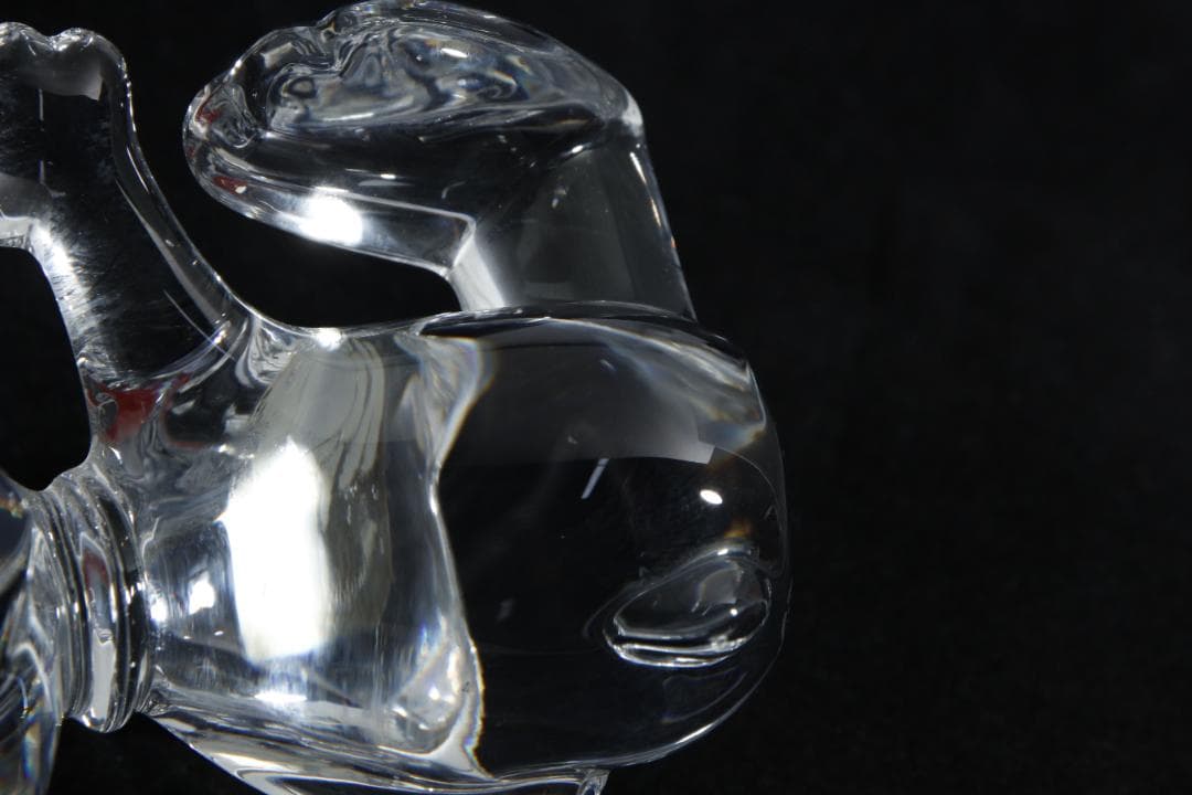 Eb2280 Baccarat バカラ スヌーピー クリスタル 置物 インテリア