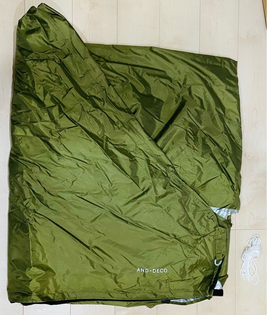 モダンデコ ワンタッチタープ オーニングタープテント 2.5m オリーブグリーン