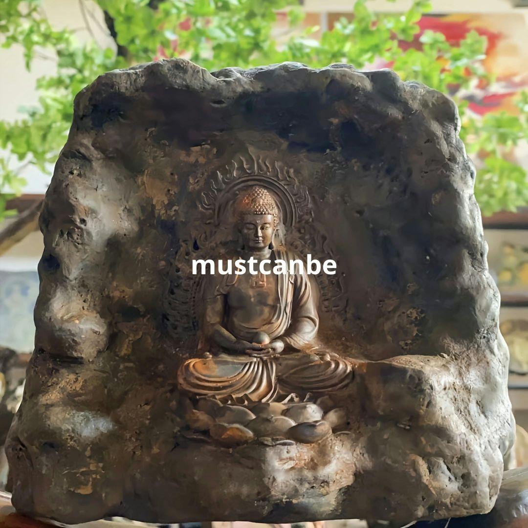 石像 仏像 阿弥陀仏 応接間 装飾 茶室 禅意 奉納 置物