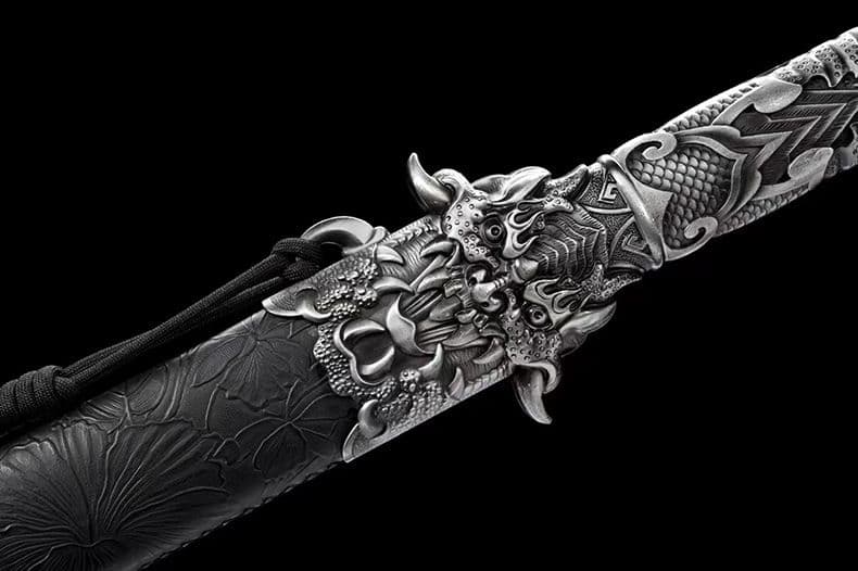 【瓦のパクリ】繍春刀 牛尾刀 苗刀 手鍛造打 鋼刀 冷兵器 古兵器 武具 両手刀