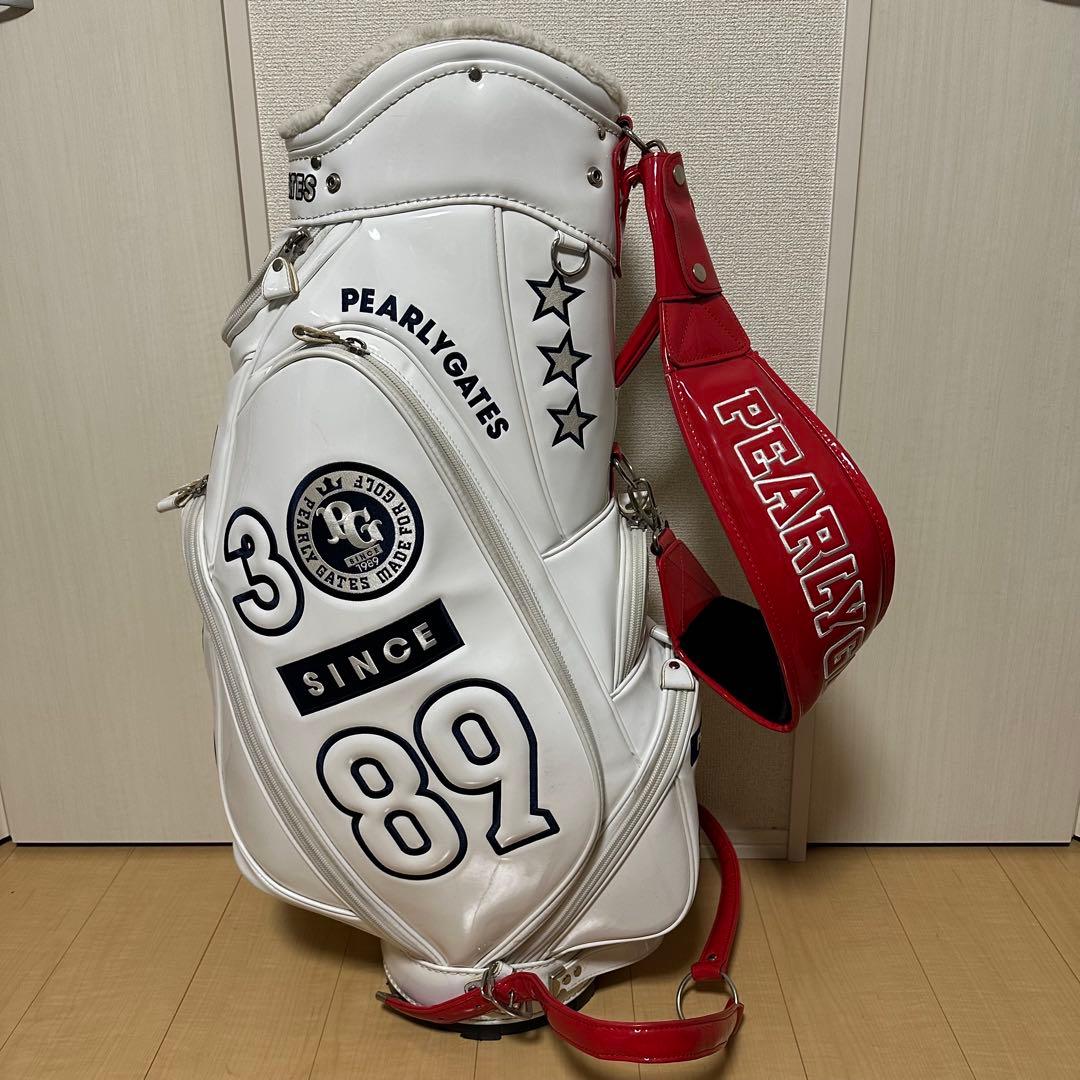 パーリーゲイツ30周年限定キャディバッグ 9inch ホワイト
