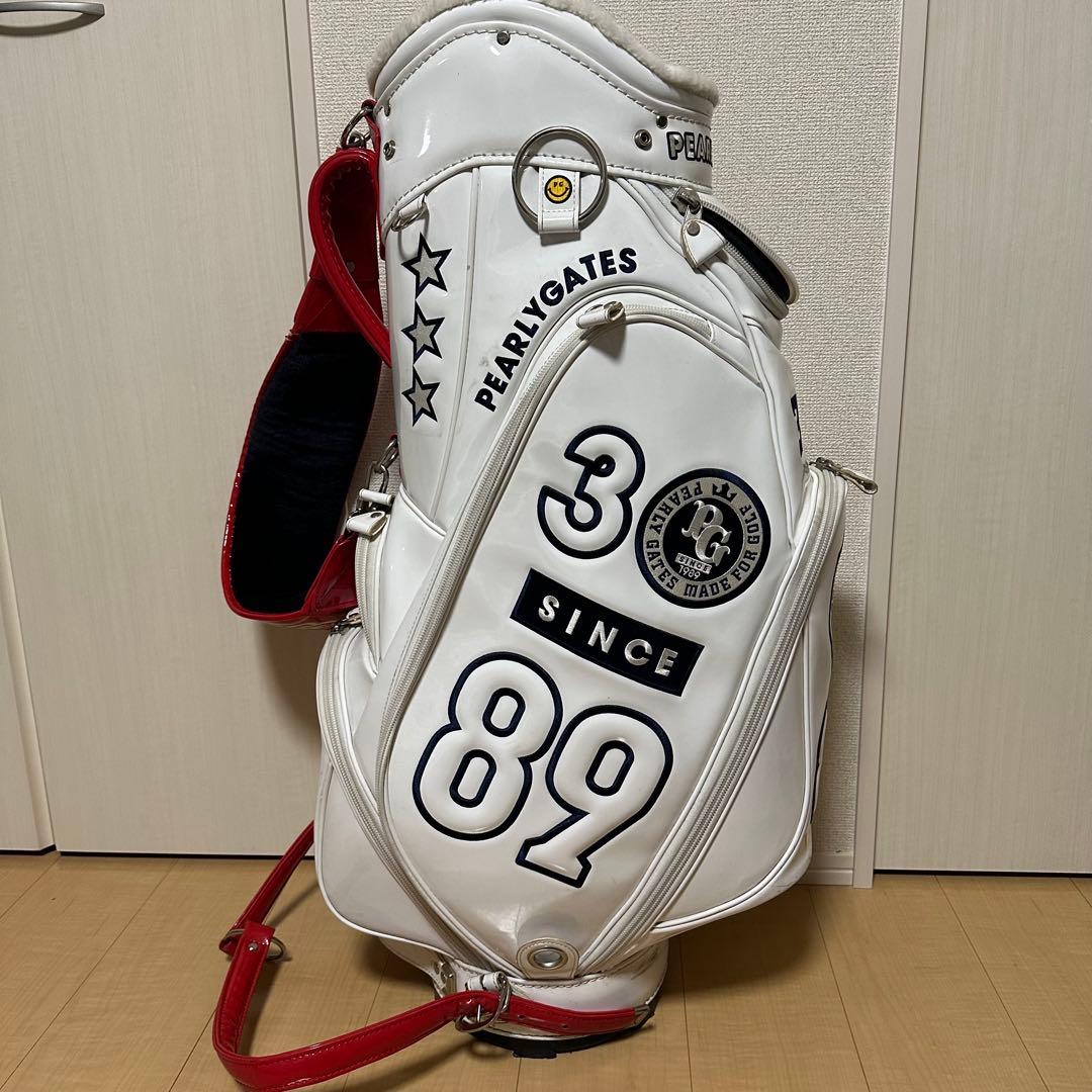 パーリーゲイツ30周年限定キャディバッグ 9inch ホワイト