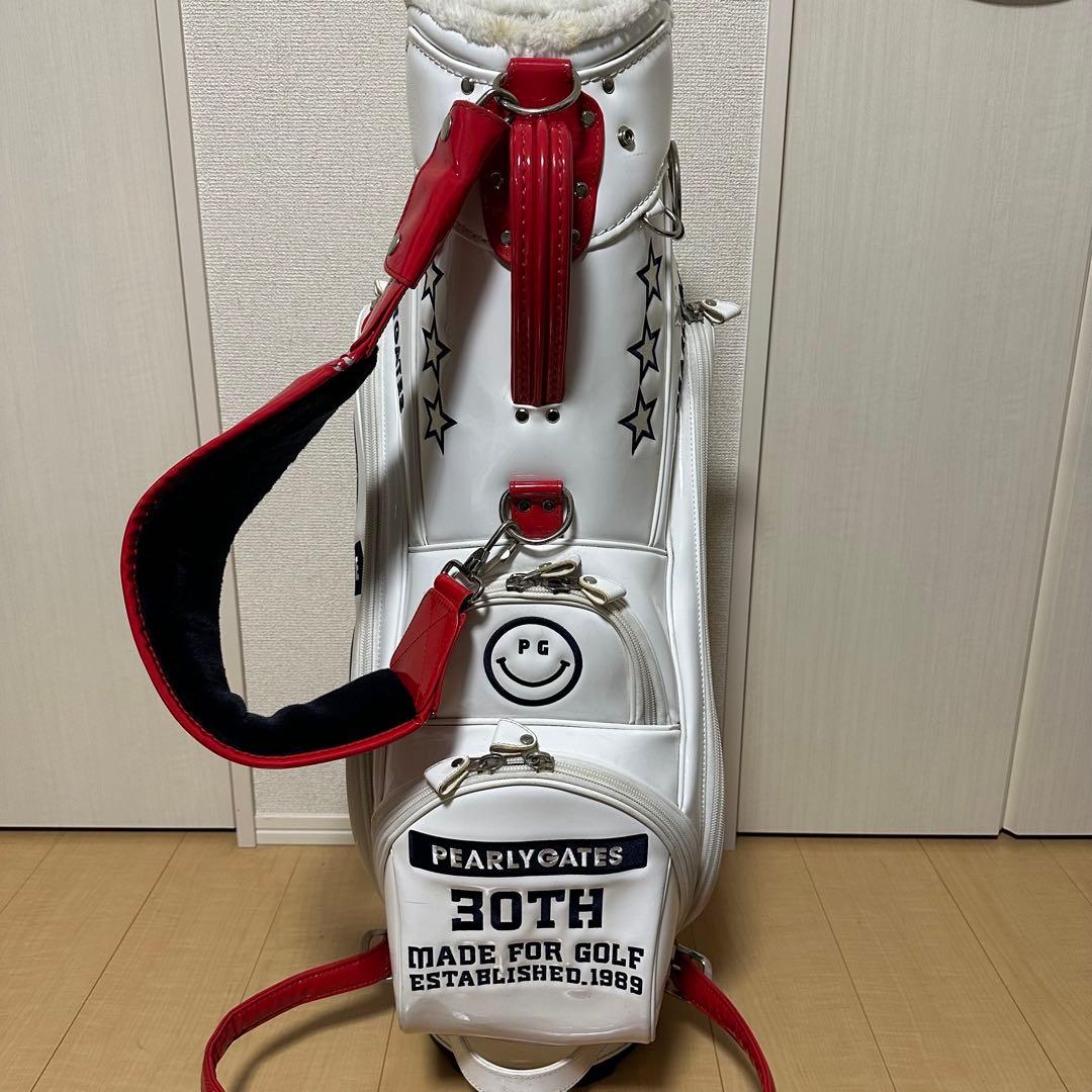 パーリーゲイツ30周年限定キャディバッグ 9inch ホワイト
