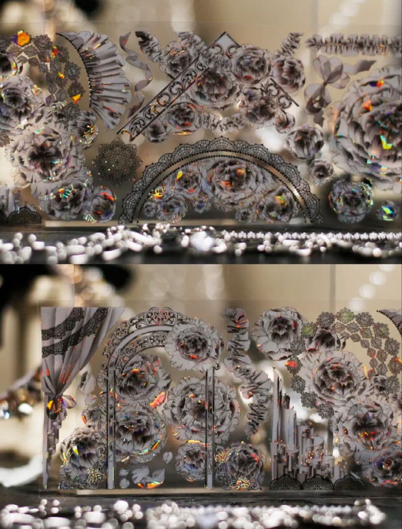 切売 521★ 海外 マスキングテープ マステ PET 装飾 花 贝壳光