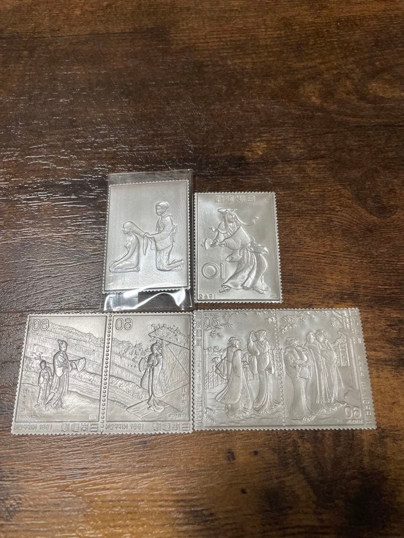 純銀レリーフと純銀金張レリーフ