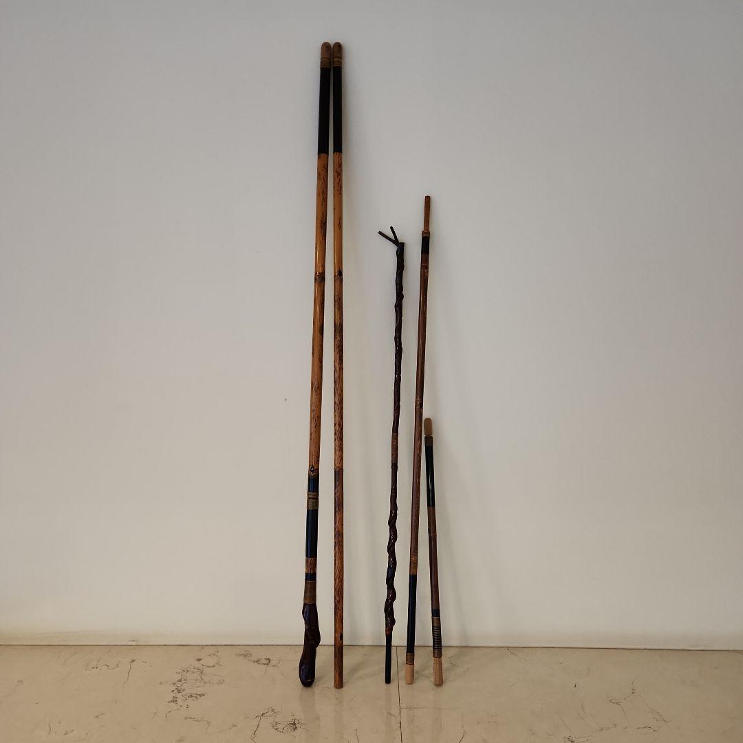 未使用　紀州ヘラ竿系統　[鴻声]　玉柄と竿受けのセット