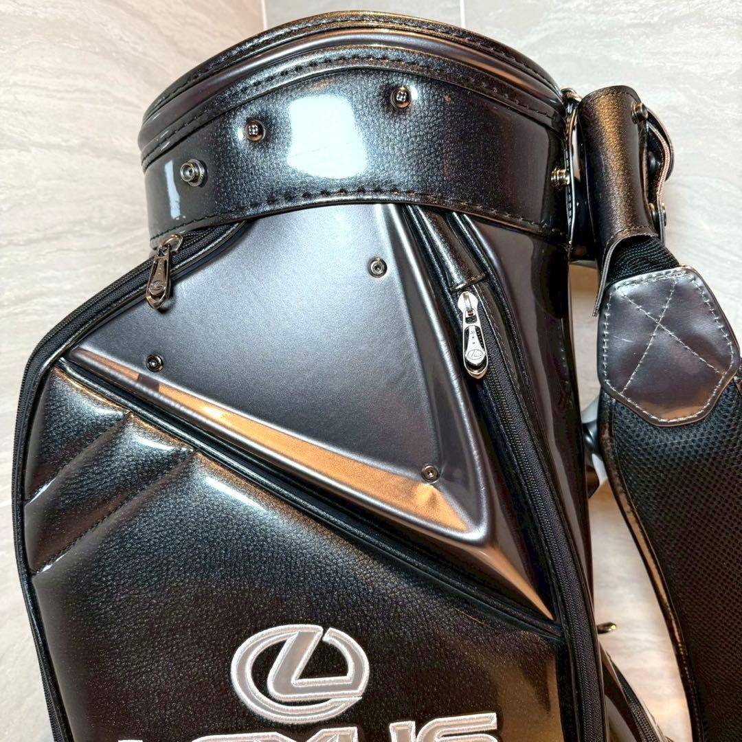 LEXUS キャディバッグ　3点式　非売品　9.5型　ゴルフバッグ　エナメル