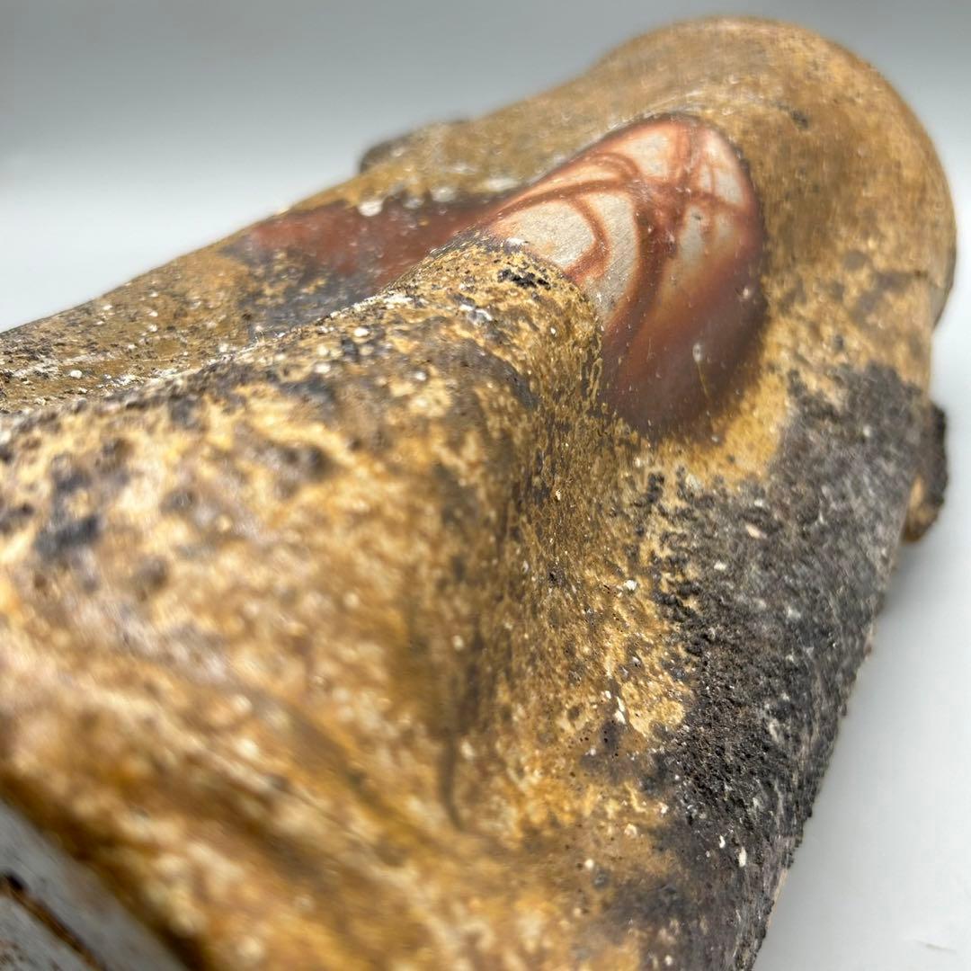 【森泰司　備前　花入　共箱】 花器　花瓶　骨董　アンティーク　インテリア