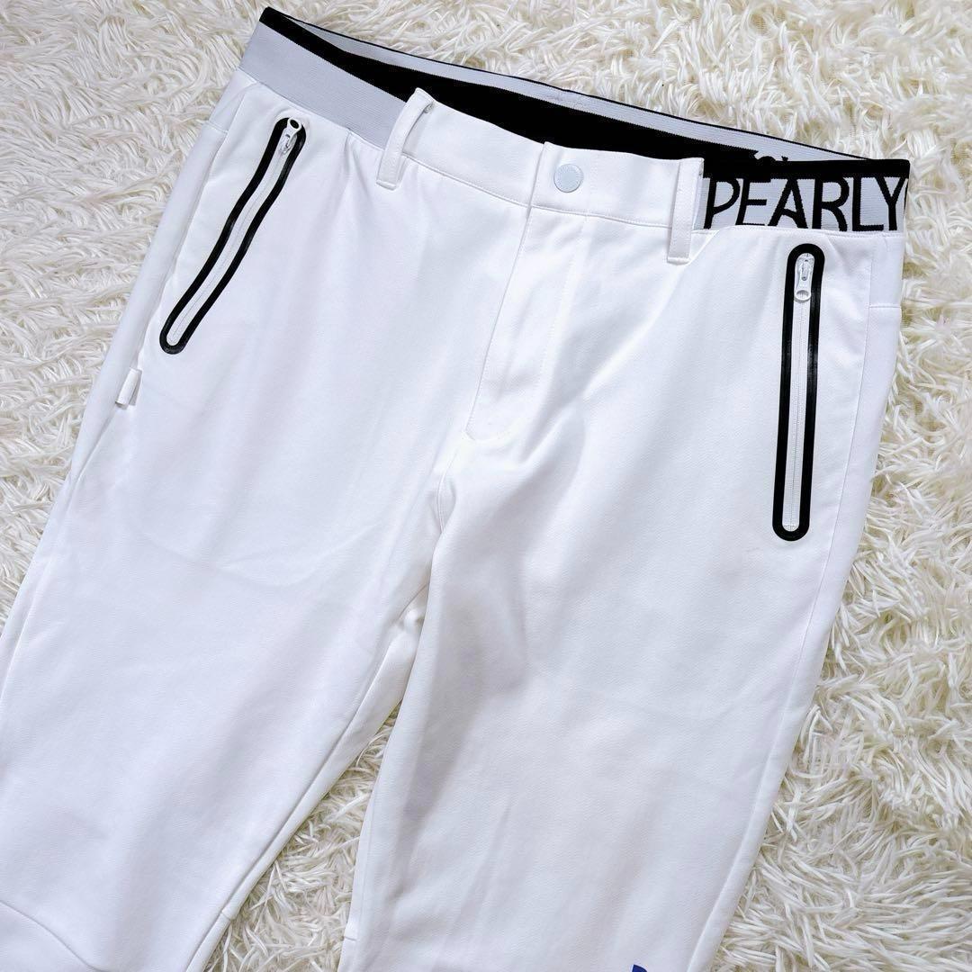 極美品☆サイズ6☆2024年　パーリーゲイツ ジョガーパンツ　ウエストゴムロゴ