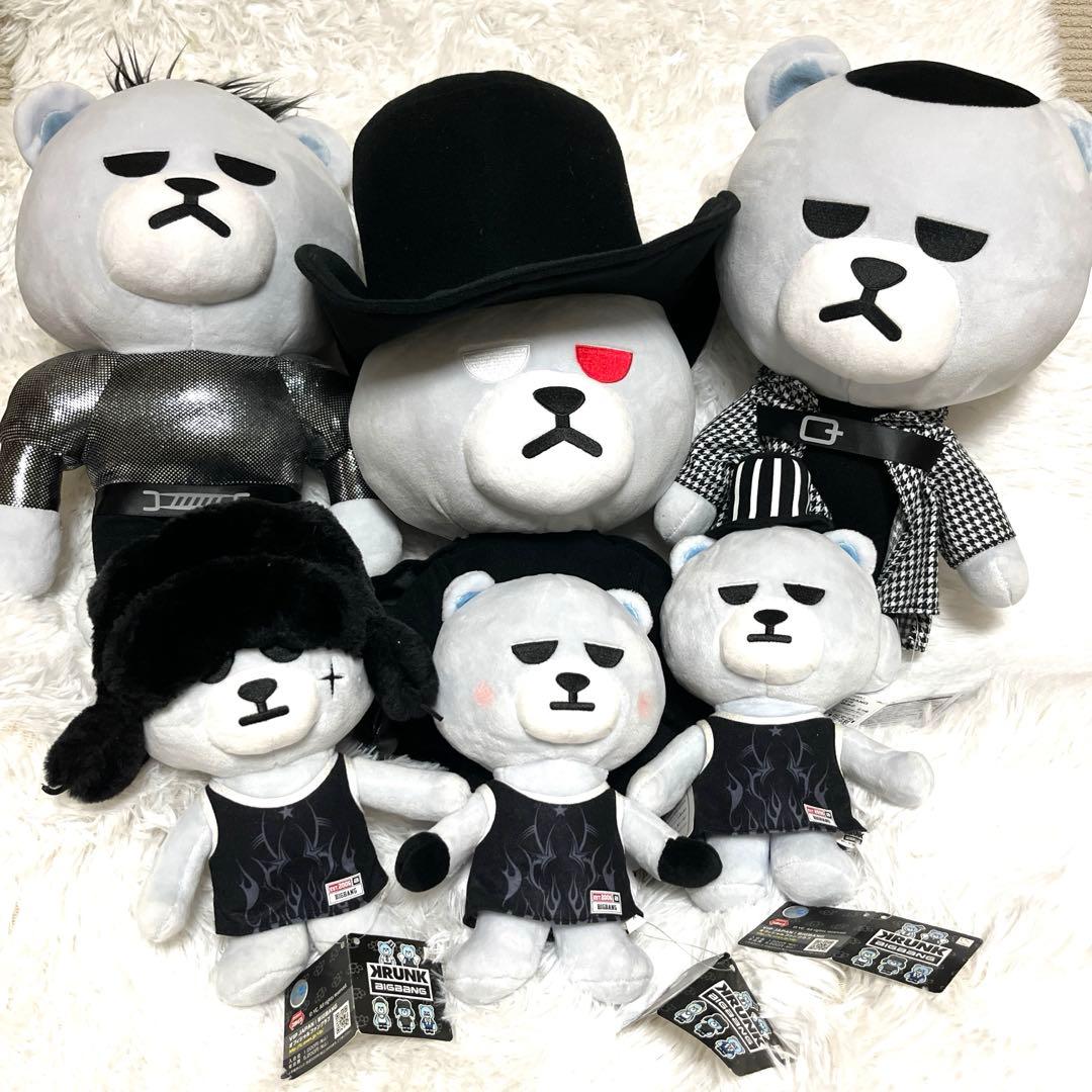 BIGBANG KRUNKぬいぐるみ全3種×2タイプビッグバンジヨンタプほぼ新品
