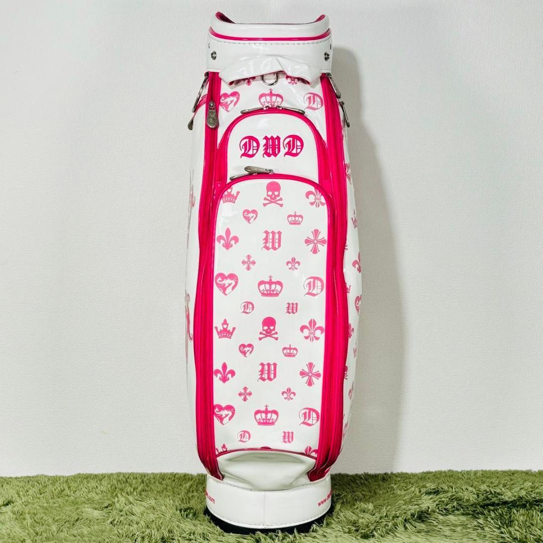 ダンスウィズドラゴン キャディバッグ カート式 5分割 エナメル 大人気モデル