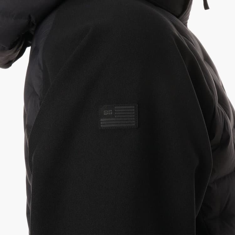 BRIEFING MEN’S HYBRID DOWN PARKA BLACK