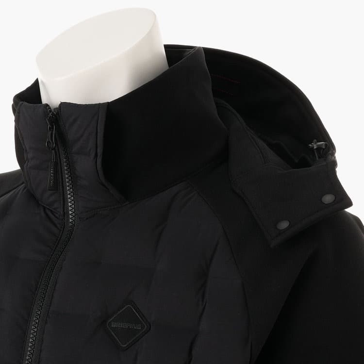 BRIEFING MEN’S HYBRID DOWN PARKA BLACK