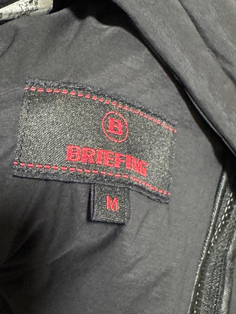 BRIEFING MEN’S HYBRID DOWN PARKA BLACK
