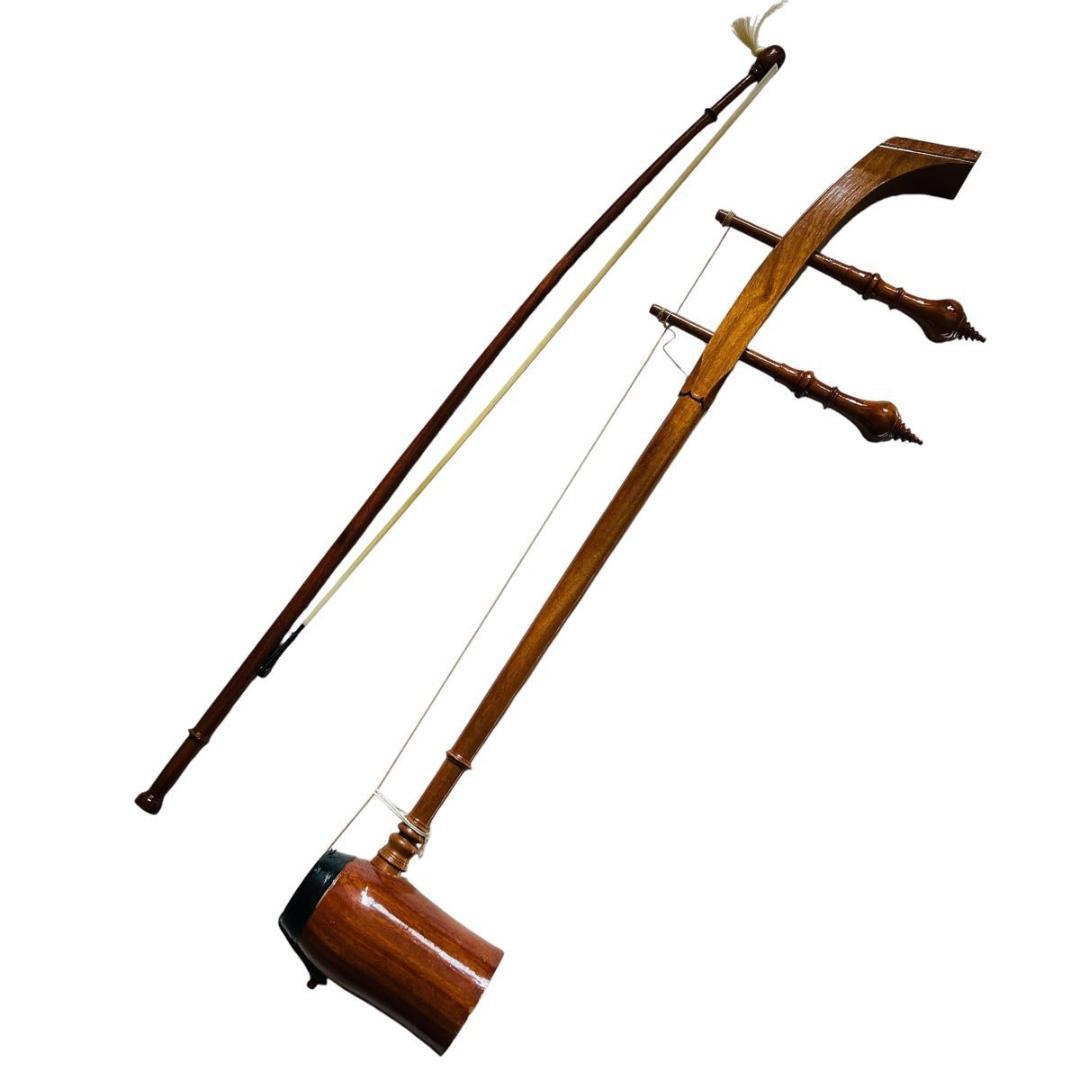 【希少】ソードゥアン　タイ　民族楽器　二胡系楽器 弦楽器 蛇皮