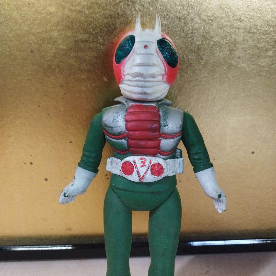 仮面ライダー ソフビ　パチ　v3レトロ　貴重　コレクター