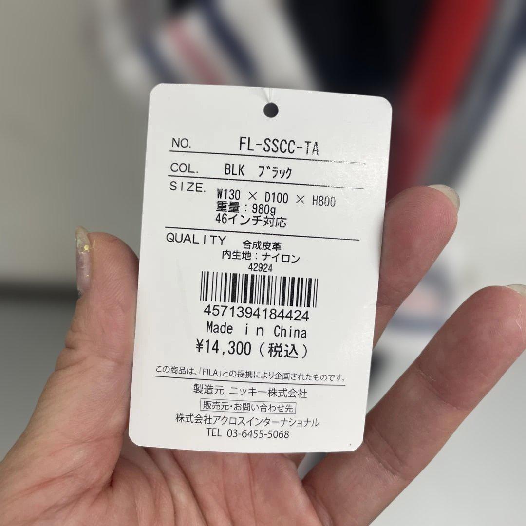 FILA 折りたたみ式キャディバッグ ネイビー/シルバー